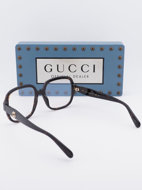 Gucci GG0799S 001 Square Sunglasses - Havana / Photochromic main image 9